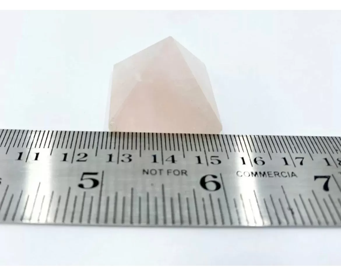 Natural Rose Quartz Crystal Pyramid