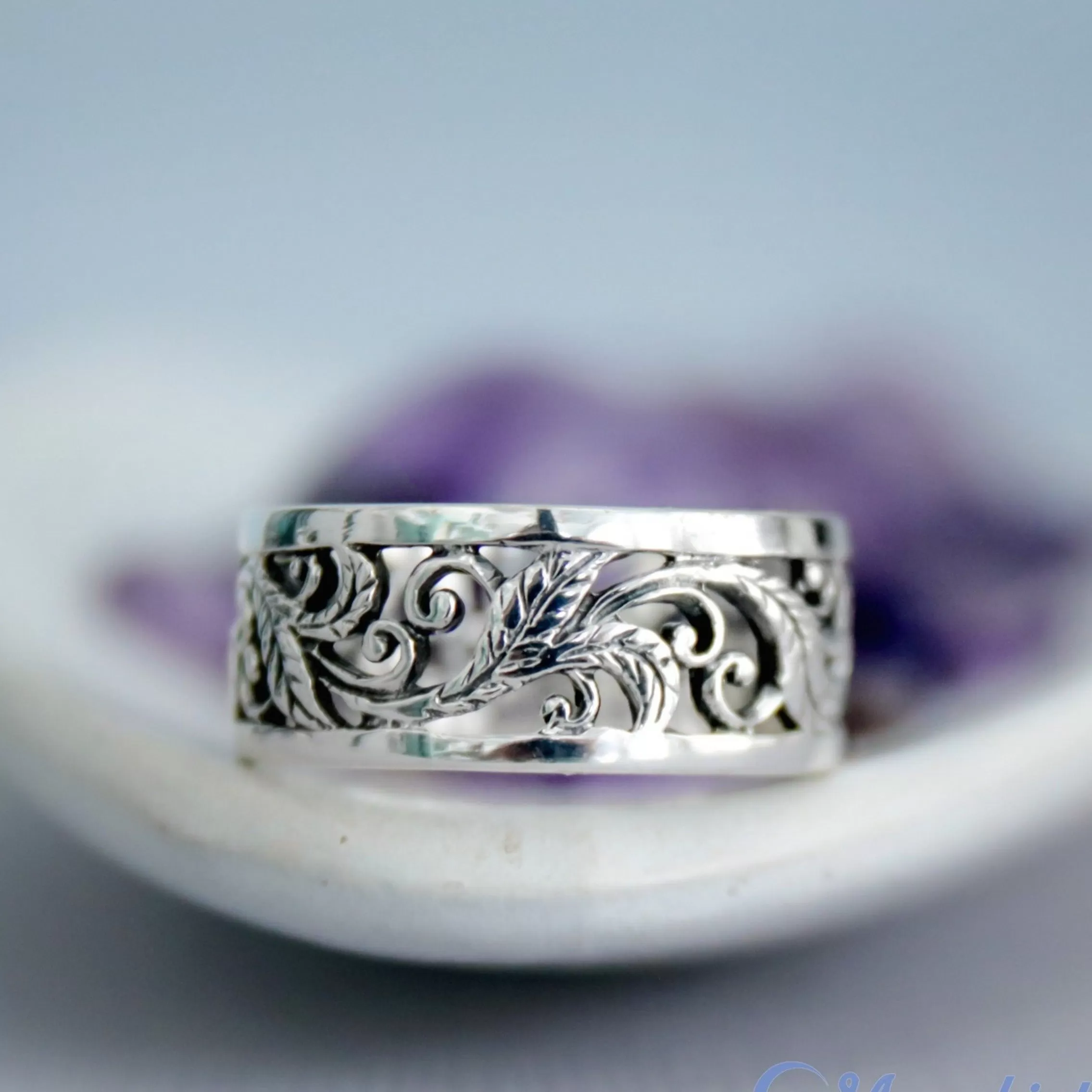 Nature Filigree Womens Band | Moonkist Designs