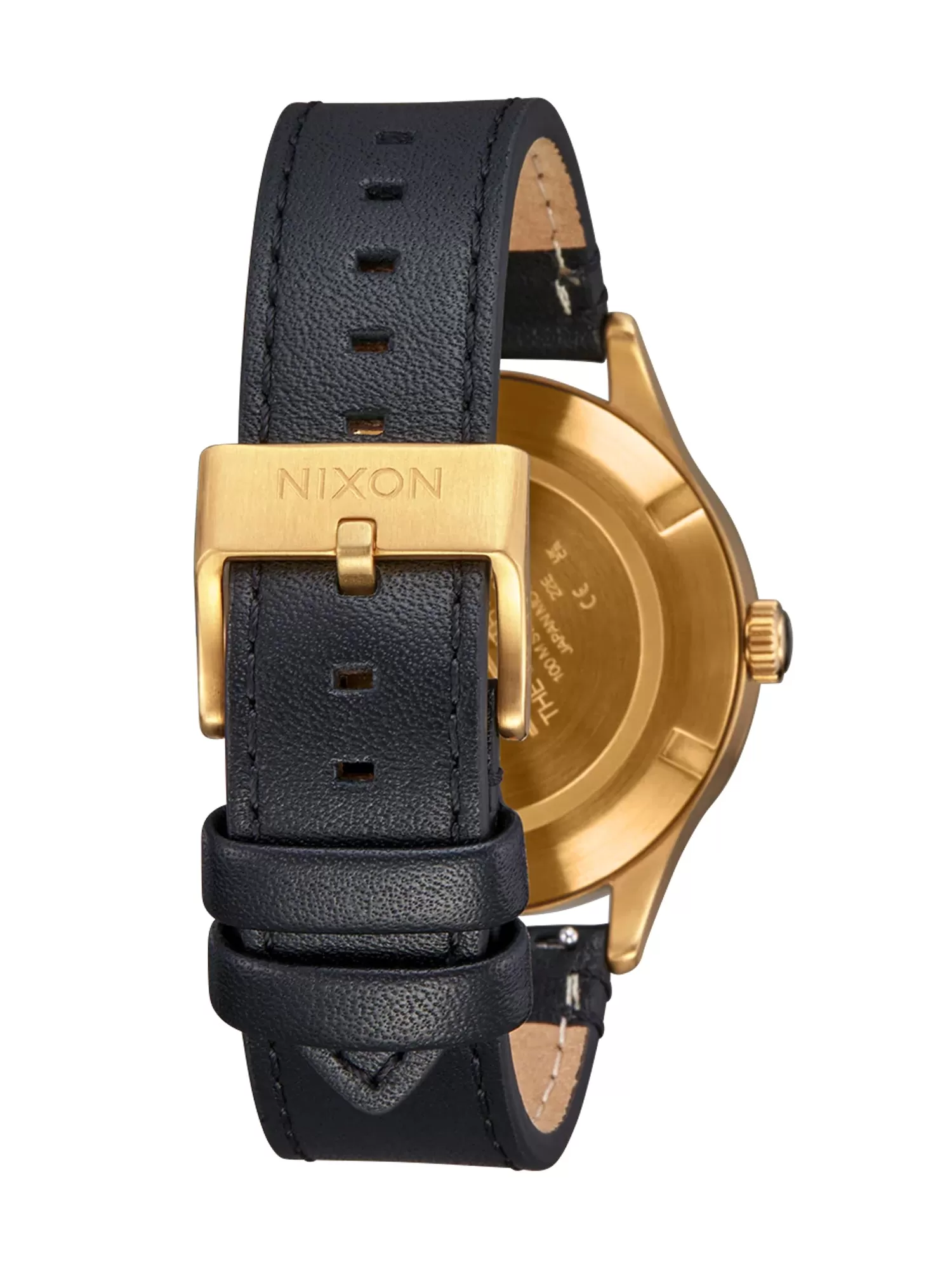 NIXON SENTRY SOLAR LTHR - GOLD/OR