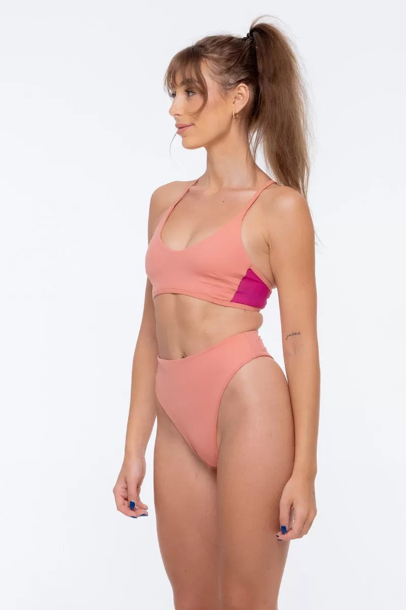 Nona Perkasa Night Lily Bottoms - Coral Pink/Fuschia