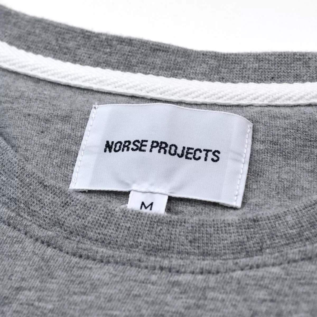 Norse Projects - Niels Basic N Logo Printed T-shirt - Light Grey Melange