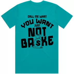 NOT BROKE : Teal Sneaker Tees Shirt (black ink)