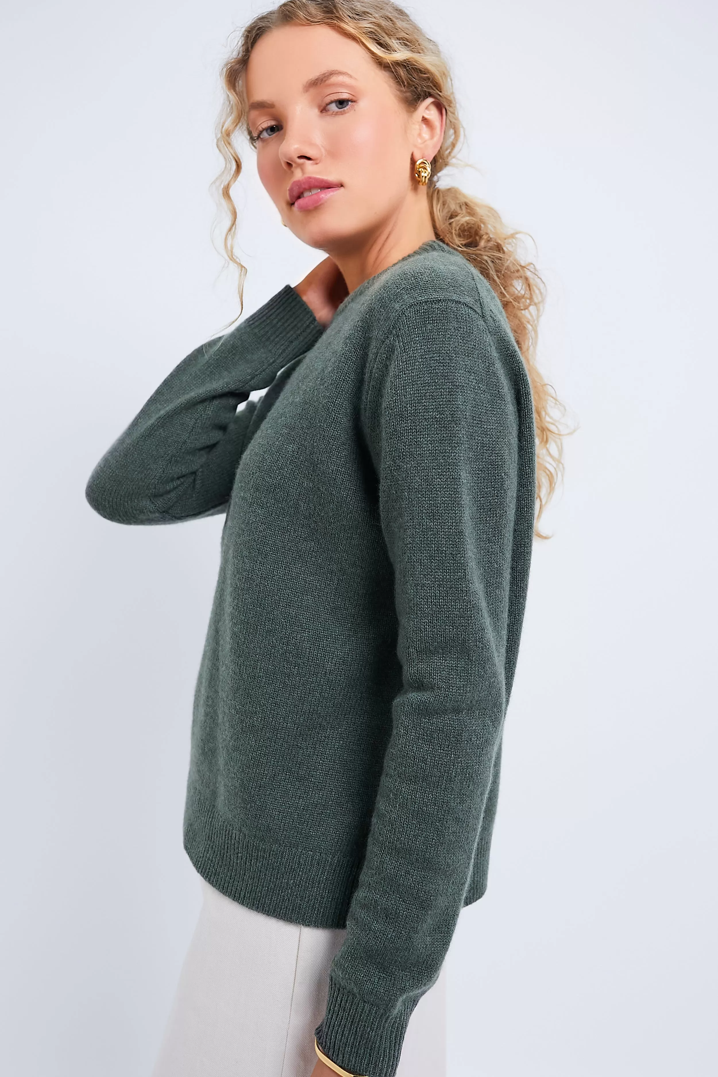 Olive Green Bodie Boyfriend Crewneck