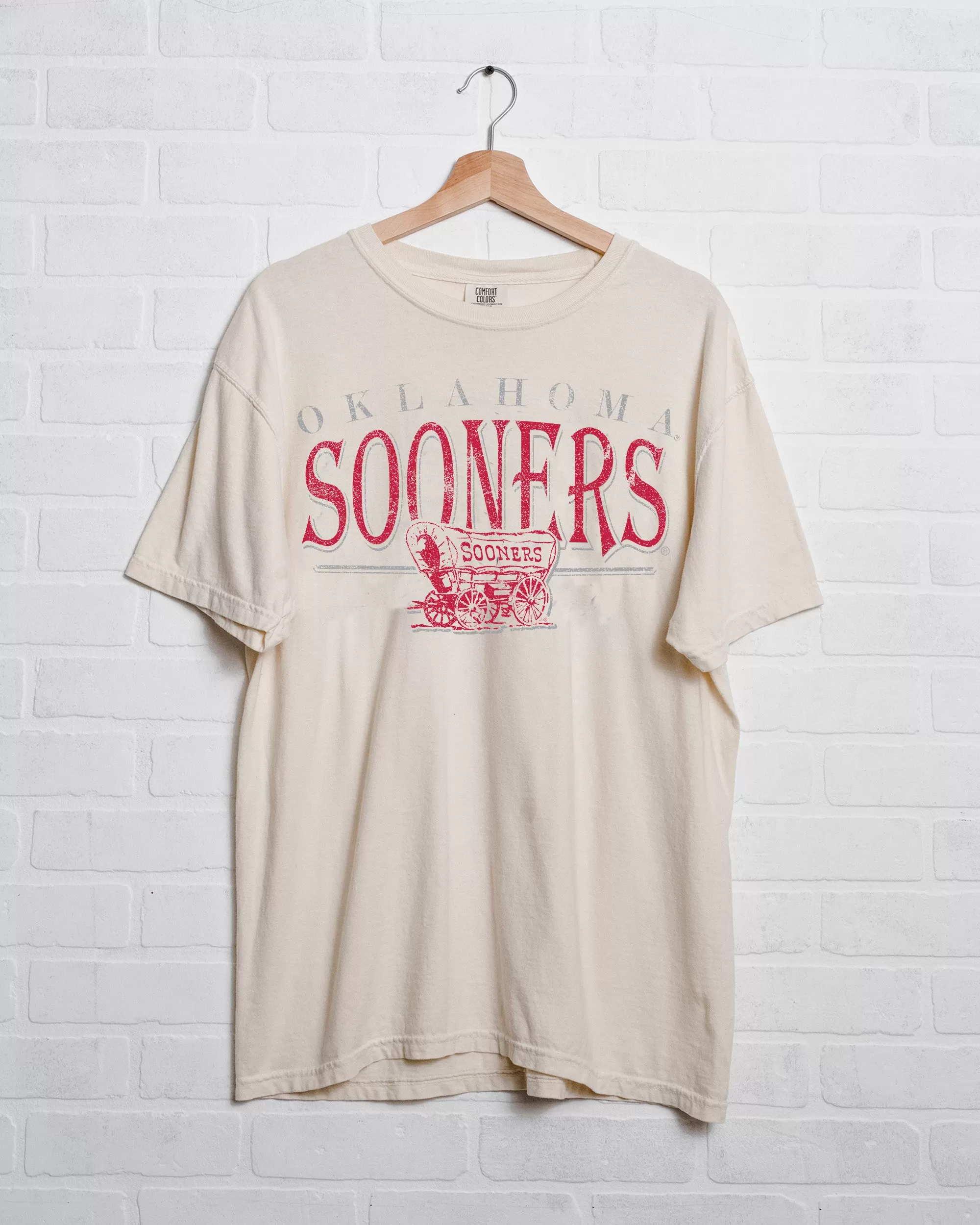 OU Sooners 80s Ivory Tee