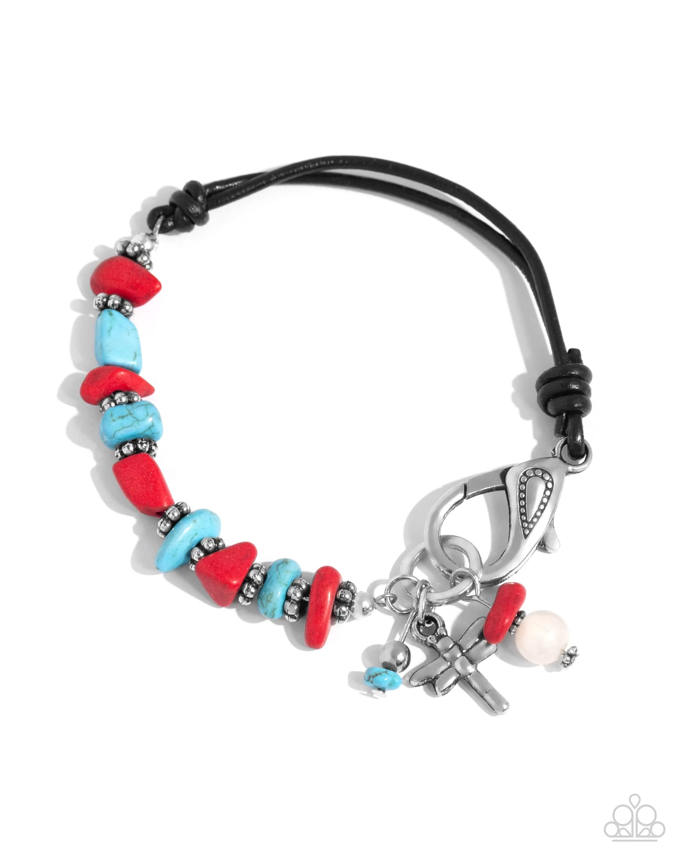 Paparazzi Daring Dragonfly Red Bracelet