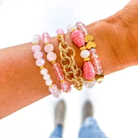 Pink Paridise Bracelet Stack