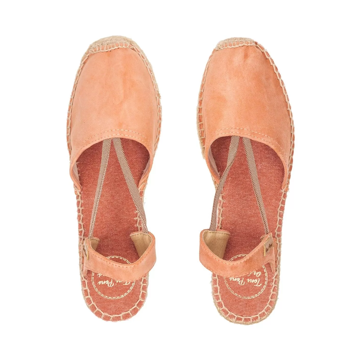 Plain Suede Leather Wedge Espadrille for Women - Tana-A