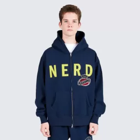 PLEASURES NERD ZIP UP HOODIE