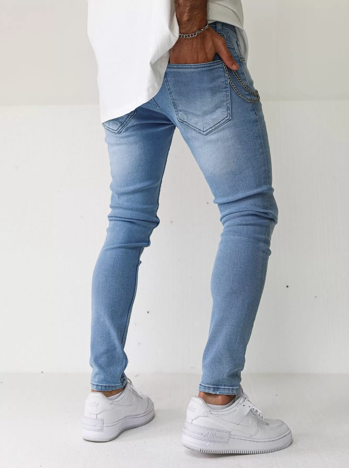 Premium 4X Stretch Light Blue Jeans