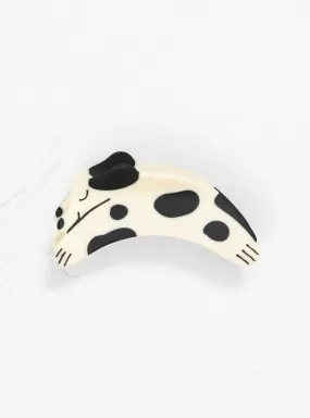 Puppy Hair Claw Off White & Black