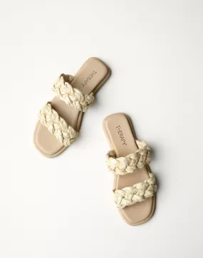 Raain Sandals (Natural Raffia) - By Therapy