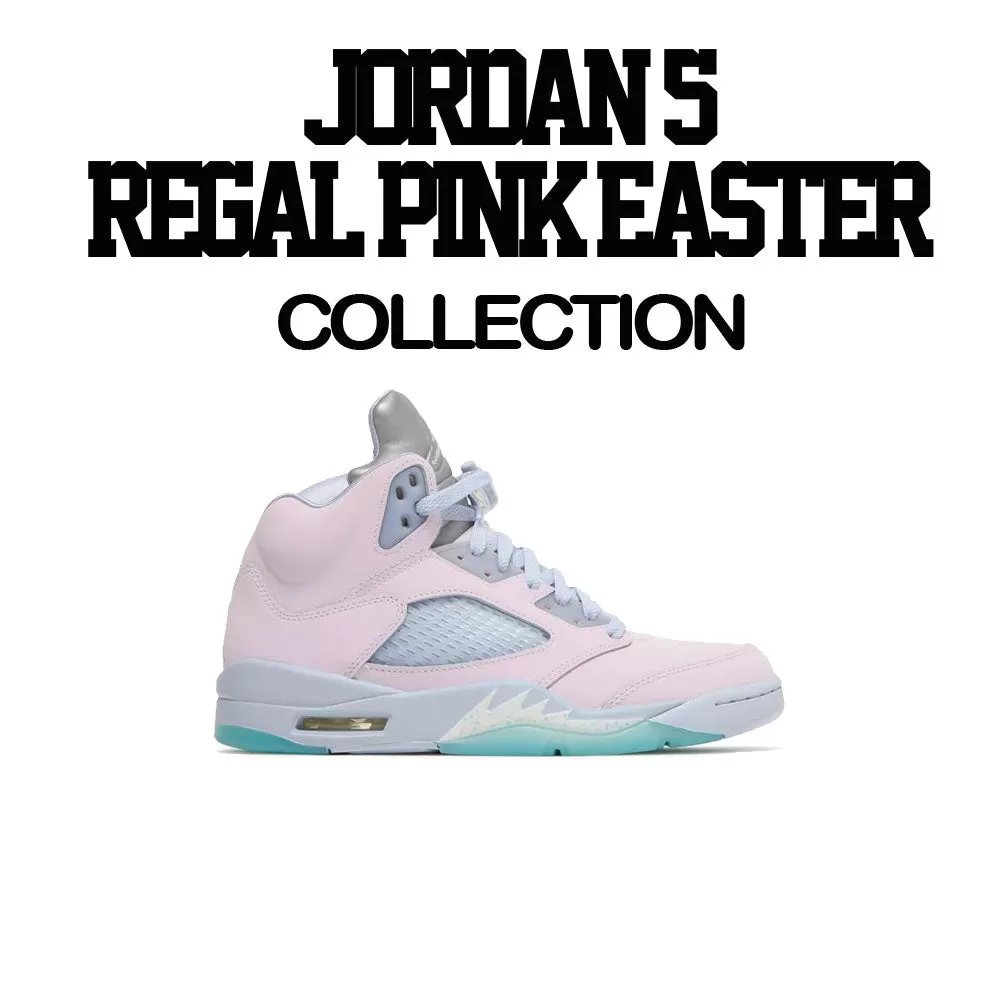 Retro 5 Regal Pink Easter Shirt - Nineties - White