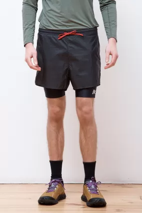 Ripstop Layered Trail Shorts Black