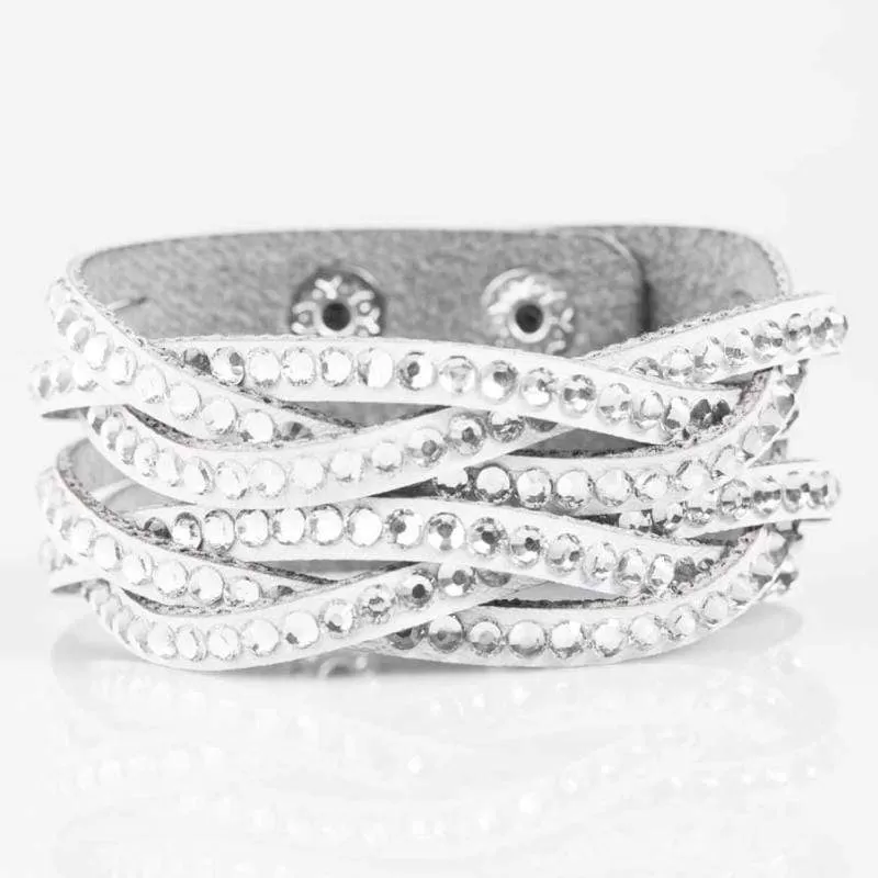 Rocket Power White Snap Closure Bracelet