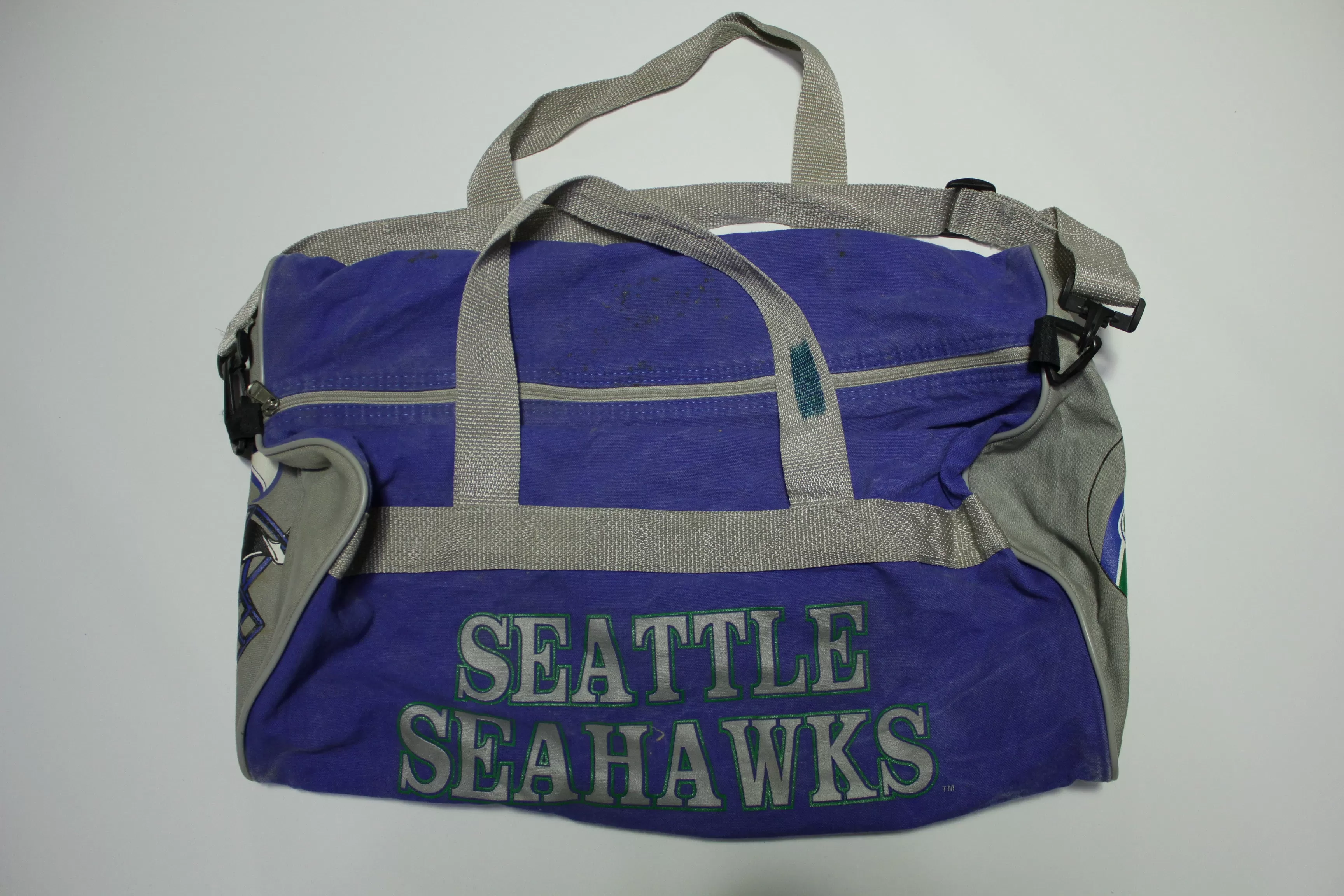 Seattle Seahawks Vintage 80's Duffle Gym Travel Bag