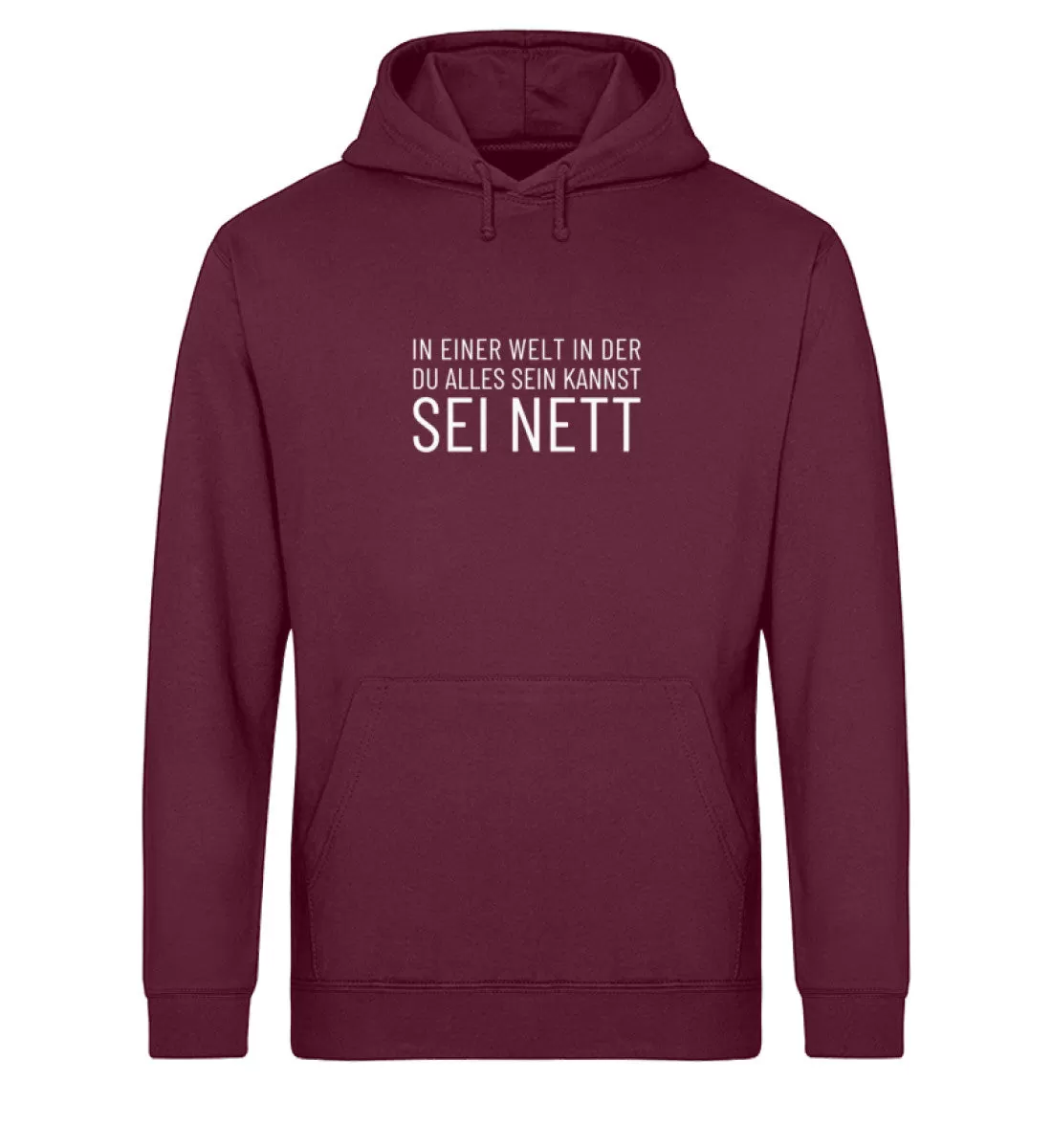 Sei nett Bio Hoodie Unisex