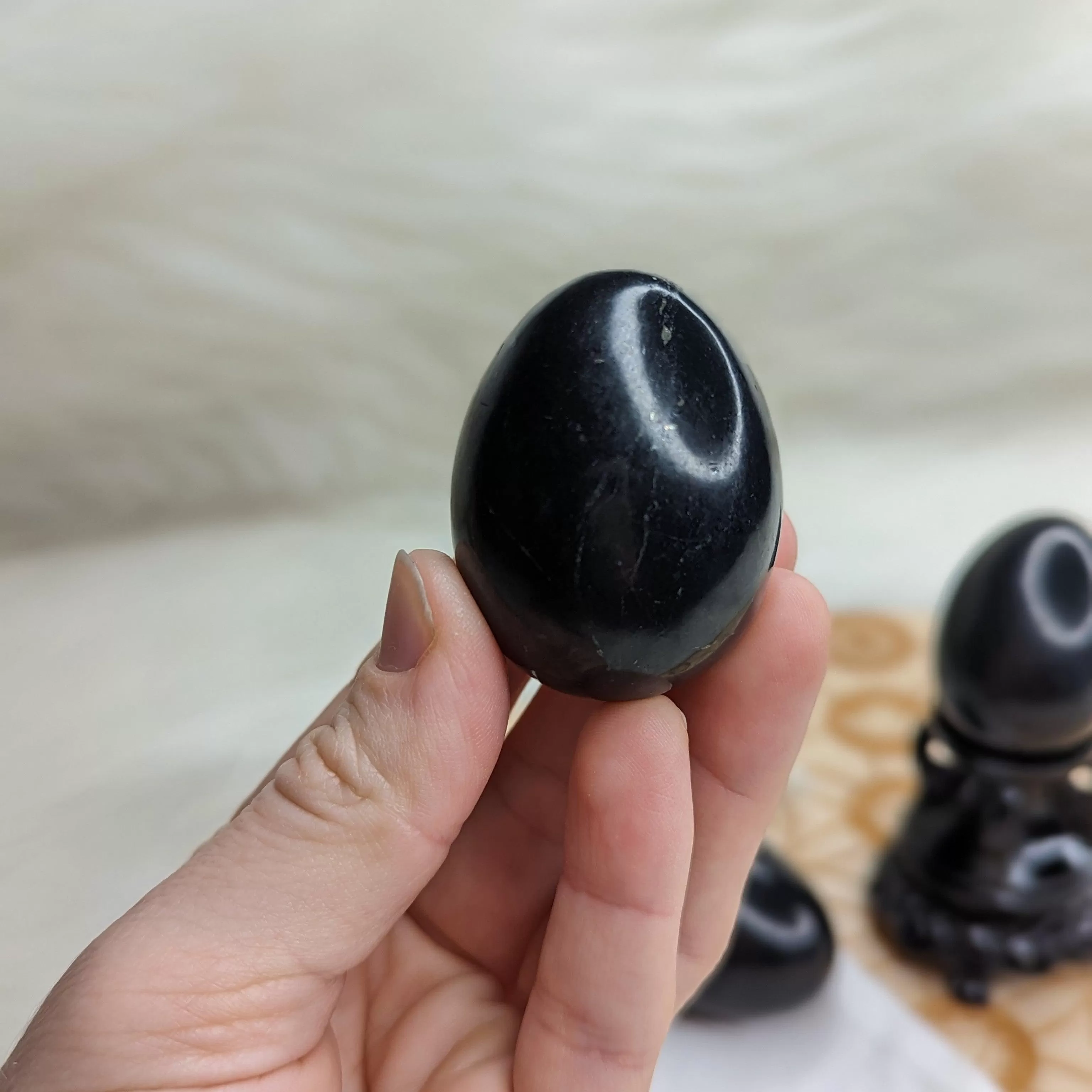 Shungite Eggs ~ Protective and Cleansing Powers