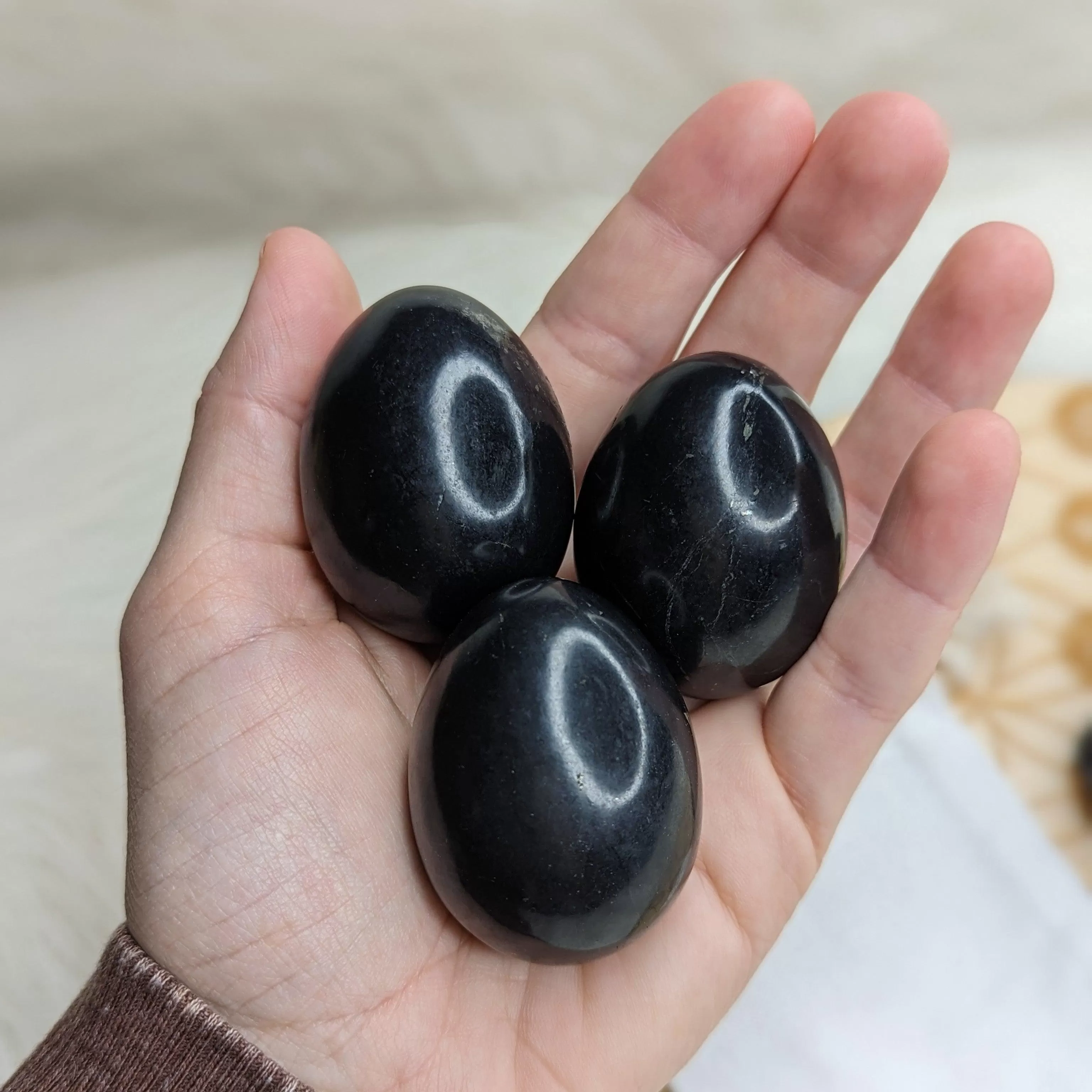 Shungite Eggs ~ Protective and Cleansing Powers