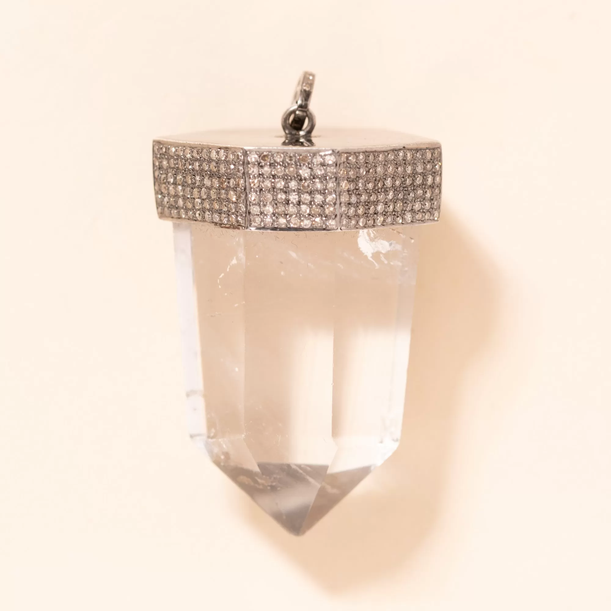 Six Sided Pointed Crystal Pendant