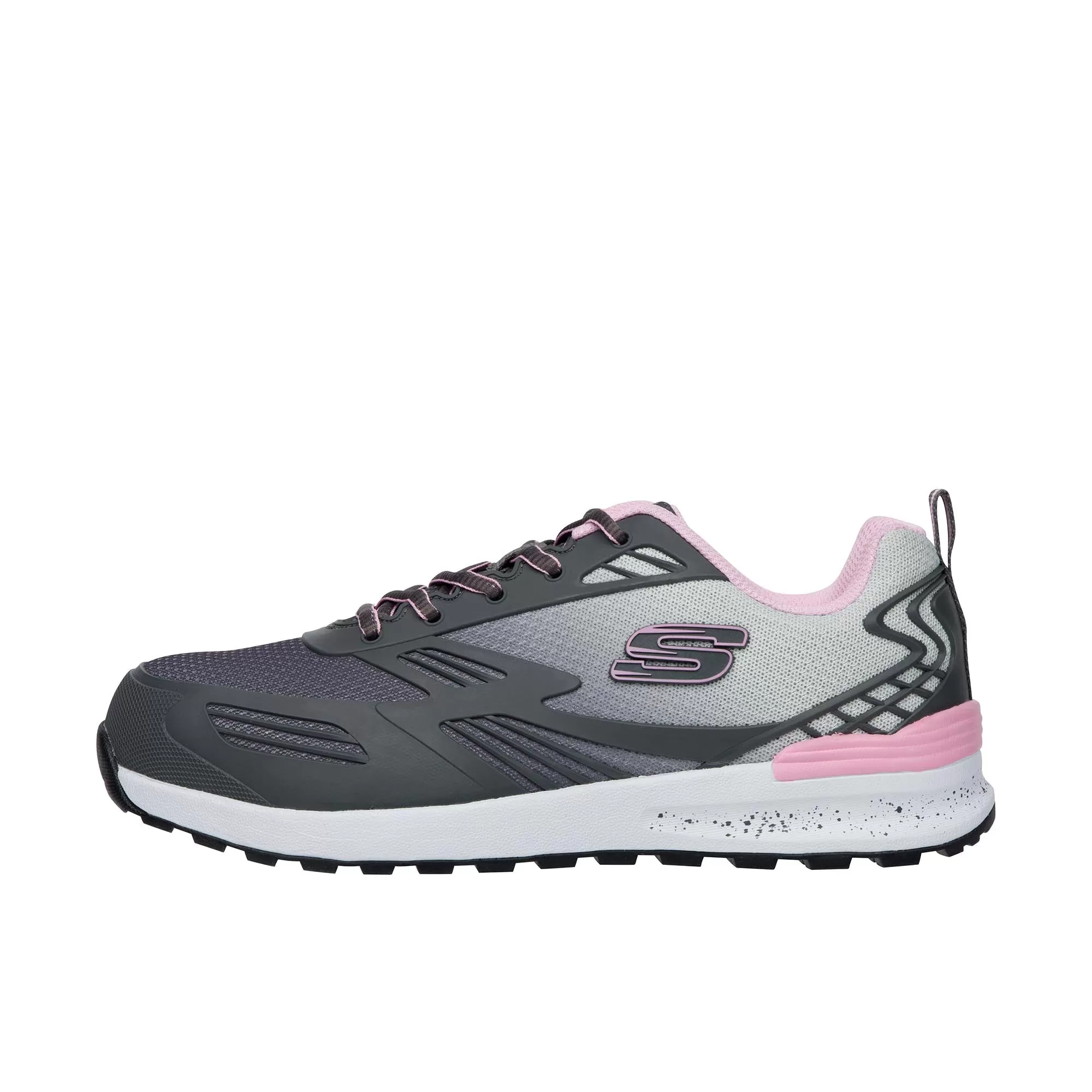 Skechers Womens Bulklin-Kaytin Composite Toe Charcoal Pink