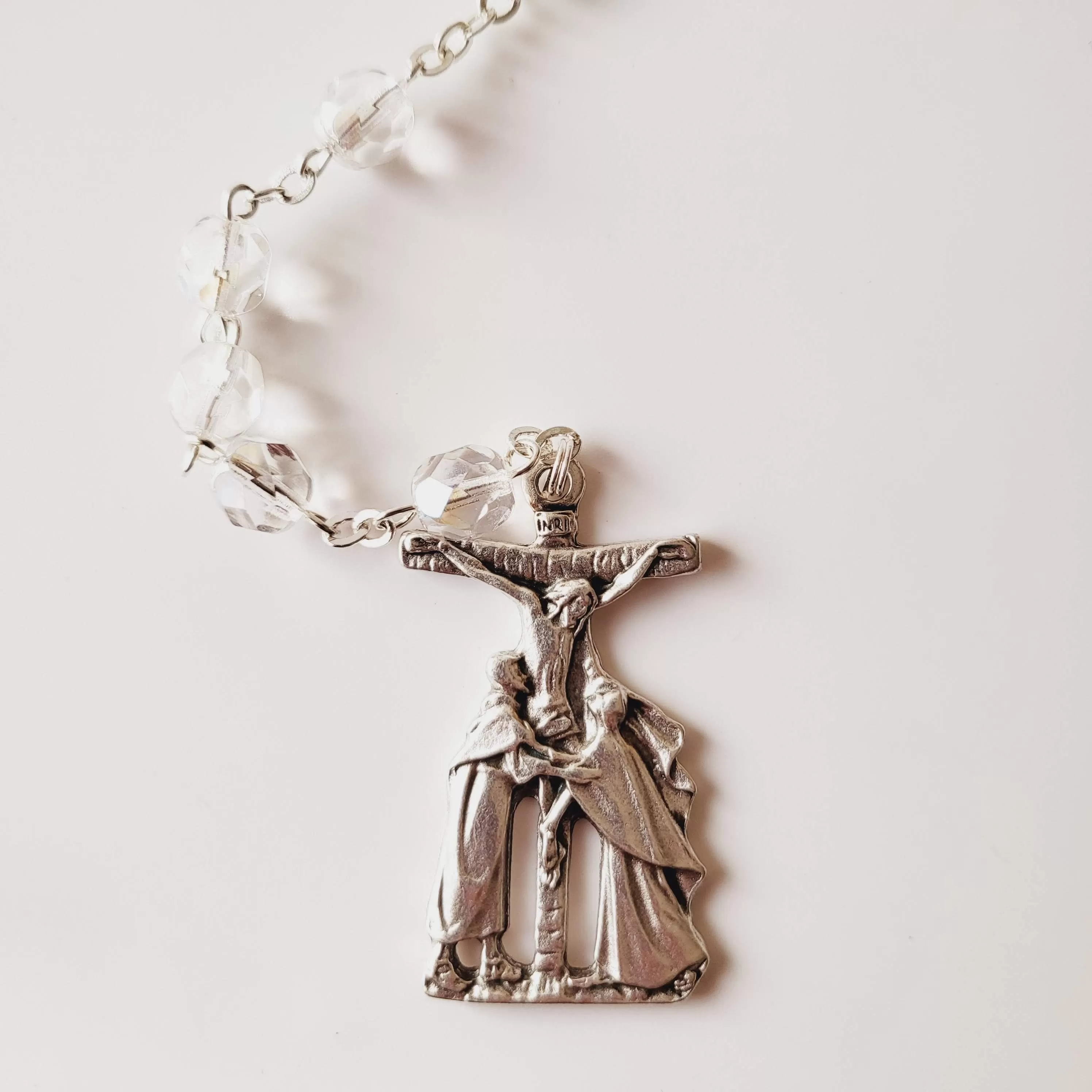 Stations of the Cross Crystal Rosary