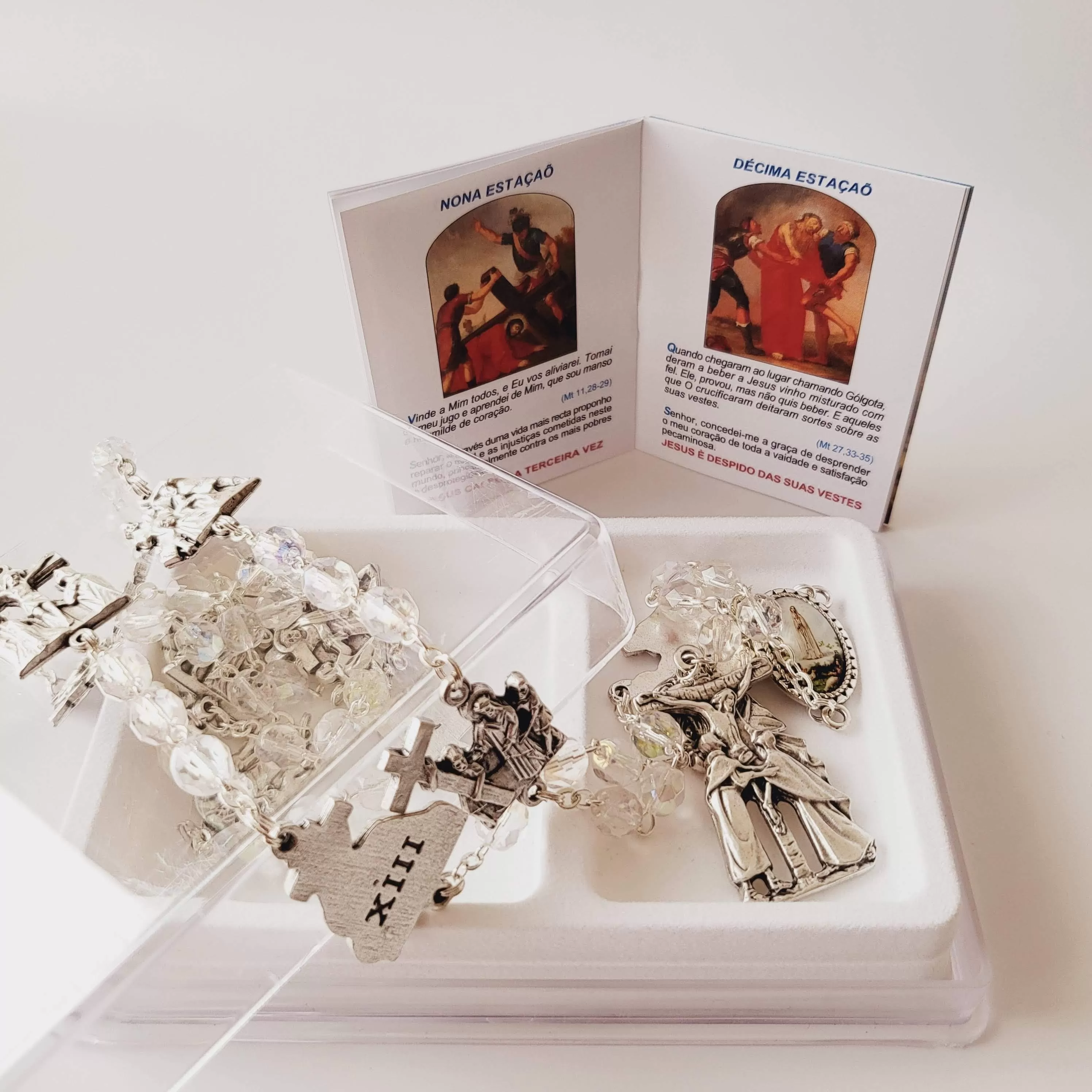 Stations of the Cross Crystal Rosary