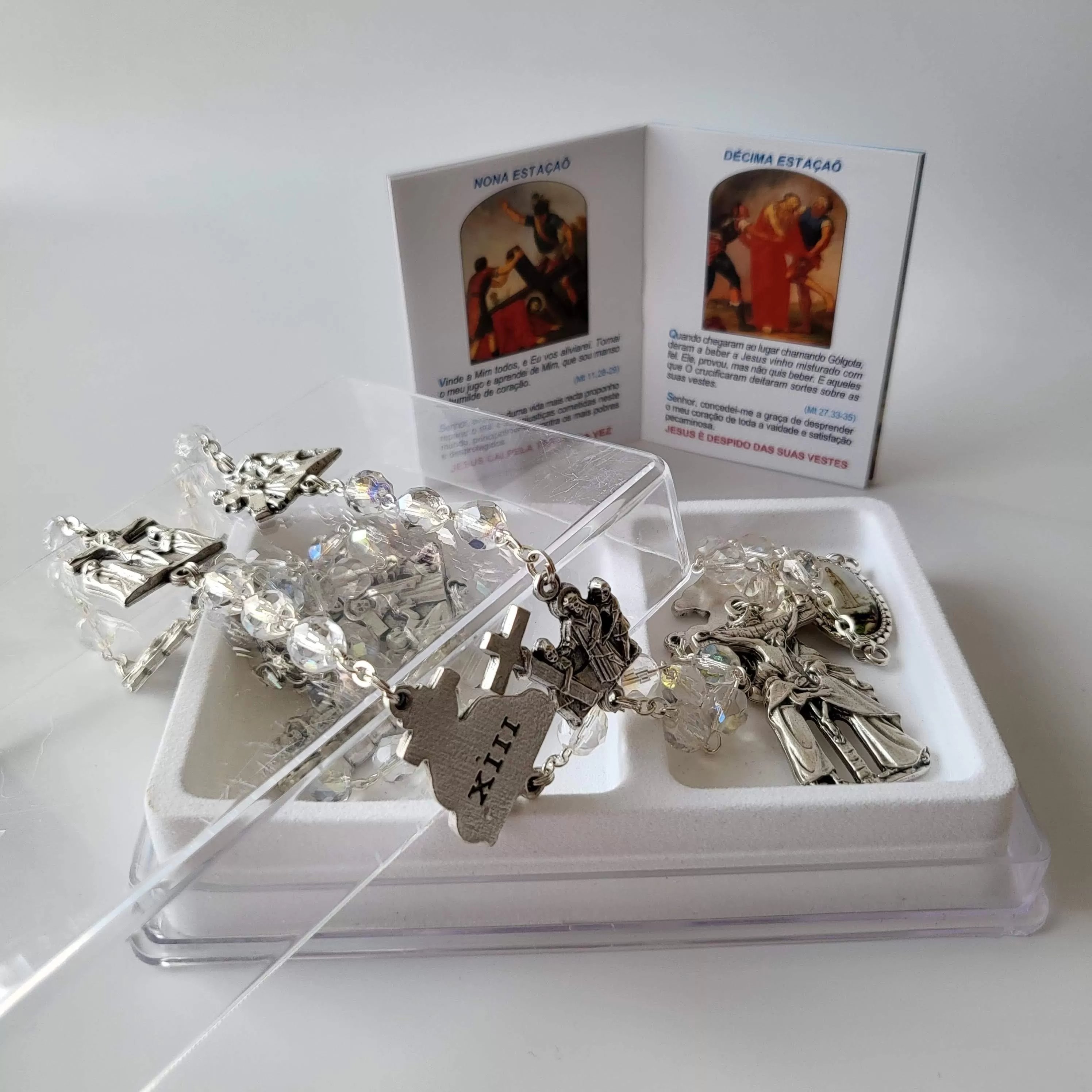 Stations of the Cross Crystal Rosary