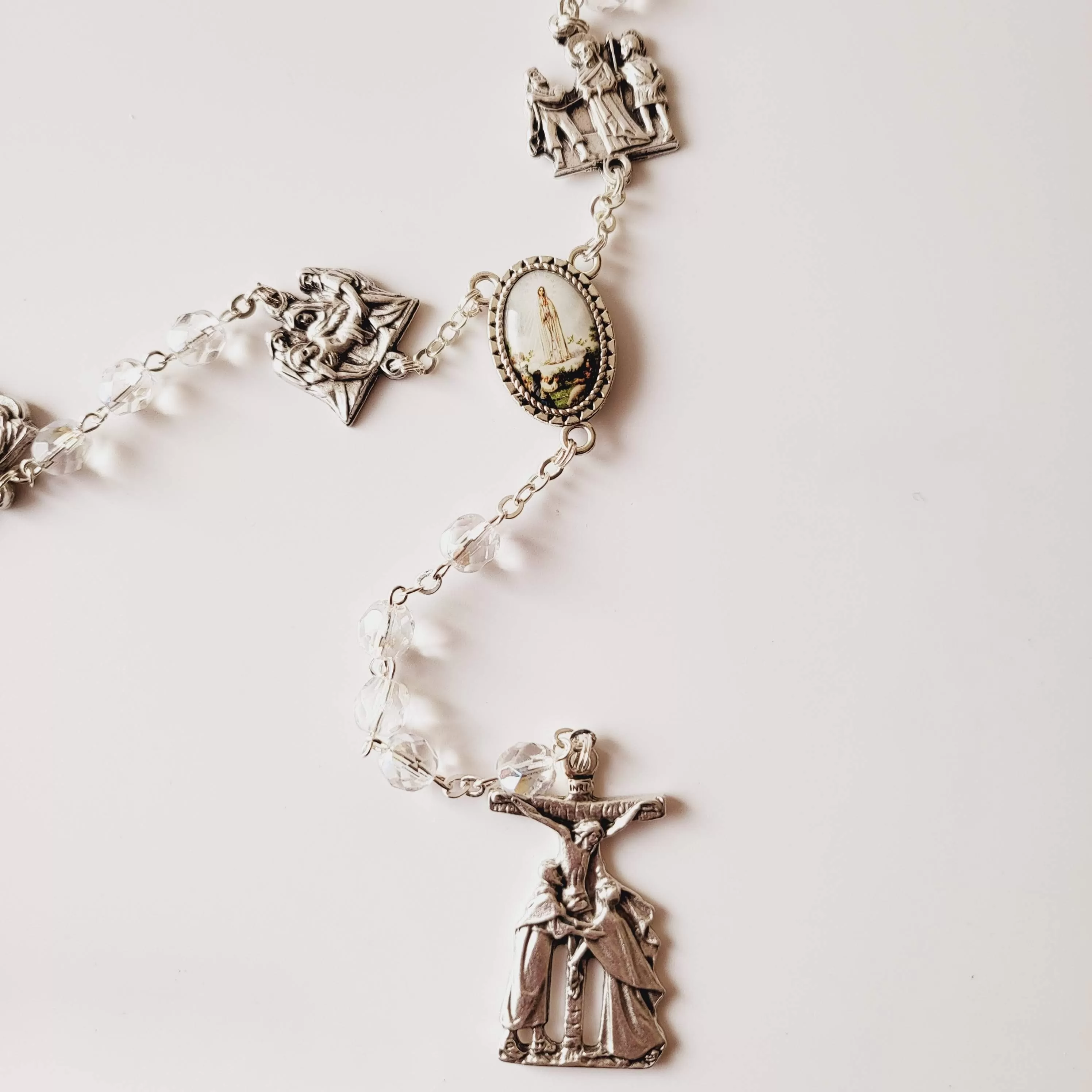 Stations of the Cross Crystal Rosary