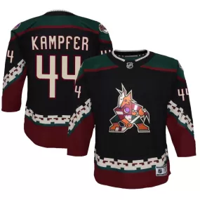 Steven Kampfer Arizona Coyotes Youth 2021/22 Home Premier Jersey - Black