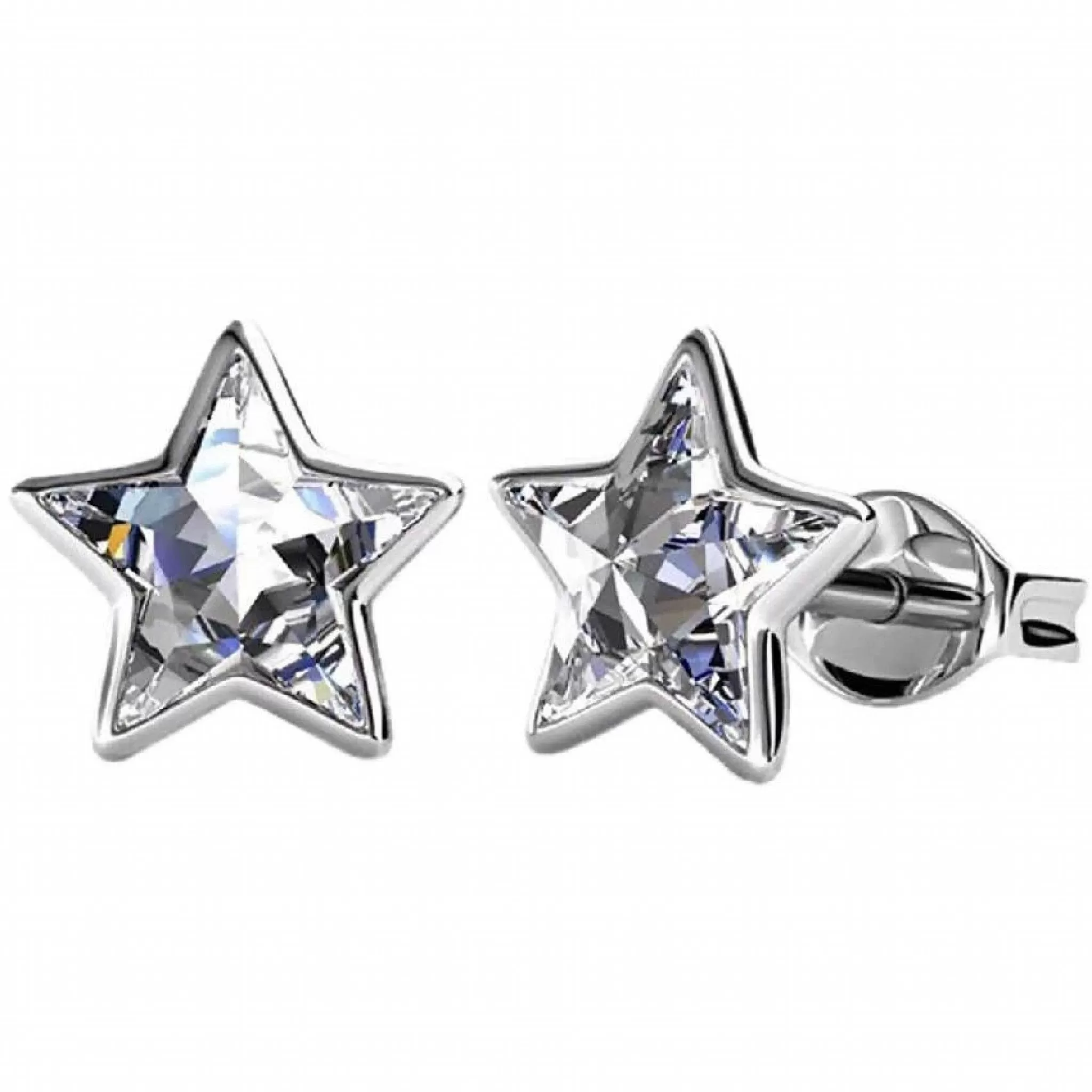 Stylacity Silver Star Small Stud Earring With Crystals