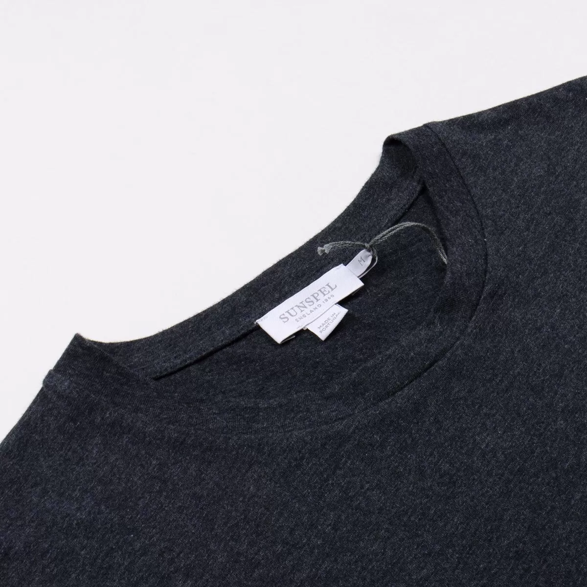 Sunspel - Short Sleeve Riviera Crew Neck T-shirt - Charcoal