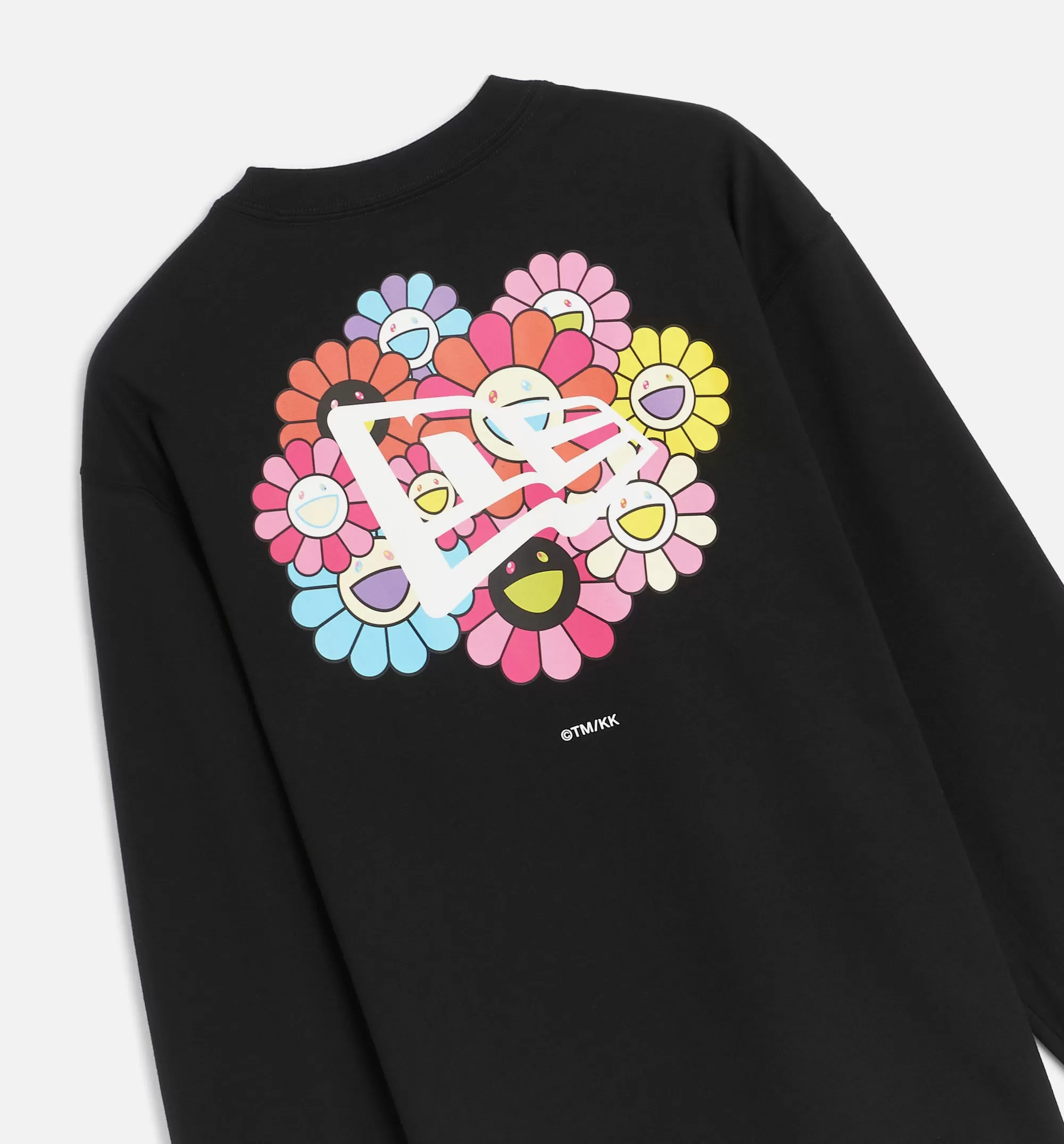 Takashi Murakami Flower Flag Mens Long Sleeve Shirt -Black