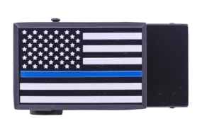 Thin Blue Line Classic Dress Buckle, Fits 1 3/8 Straps