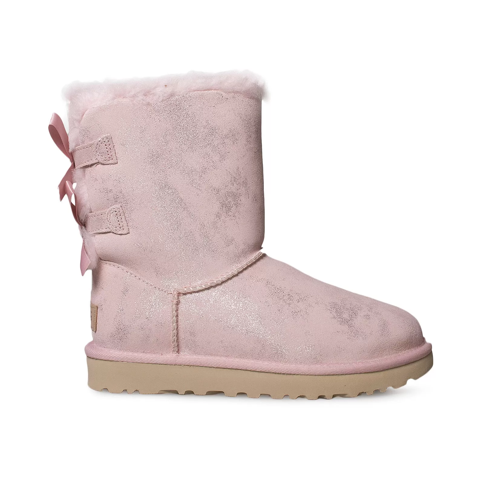 UGG Bailey Bow II Shimmer Pink Cloud Boots - Women's