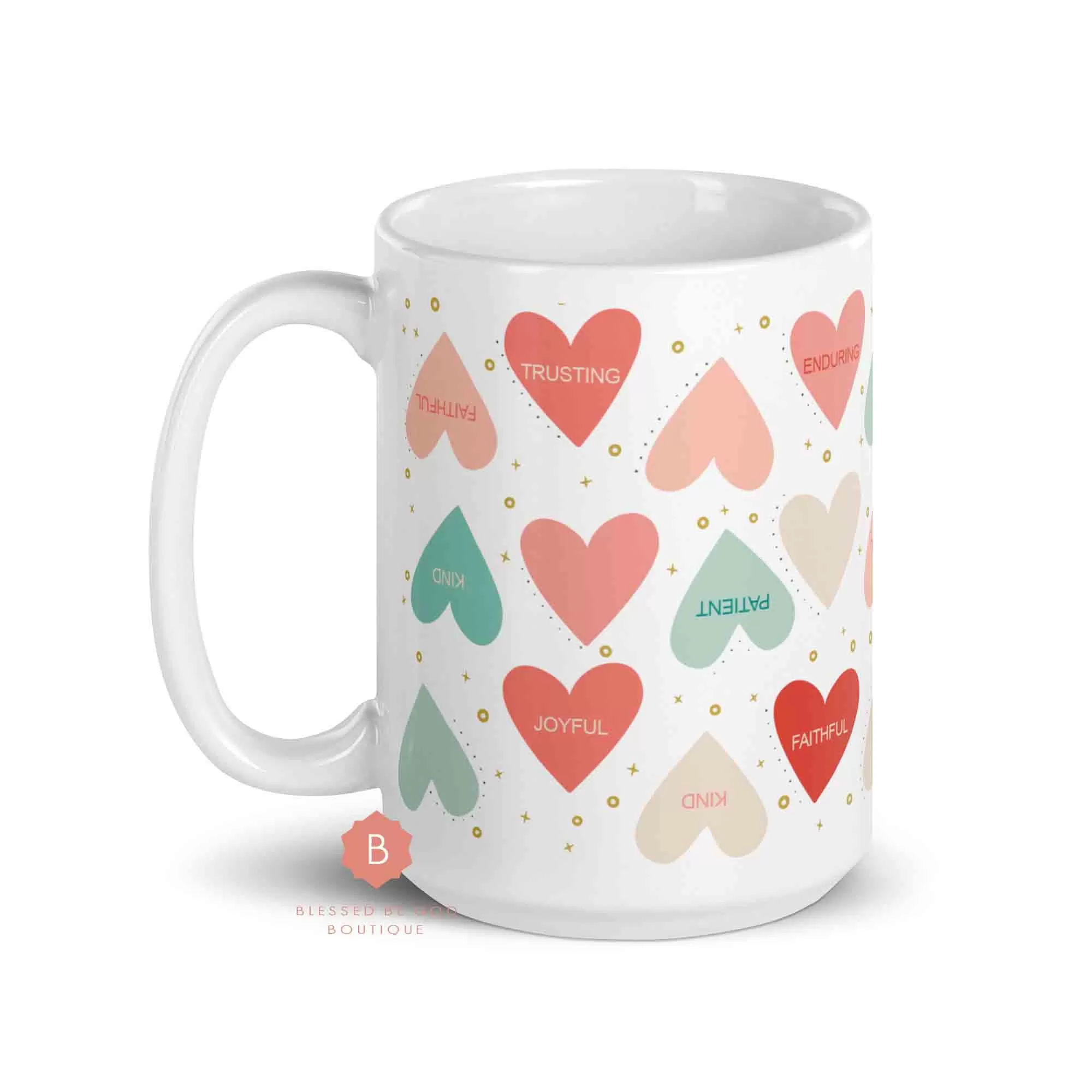 Valentine's Day Catholic Coffee Mug, 15oz