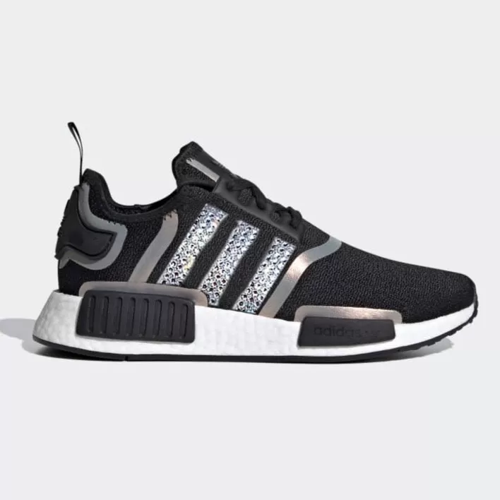 Warehouse SALE-  NMD R1 Women (Black/Silver Shimmer)