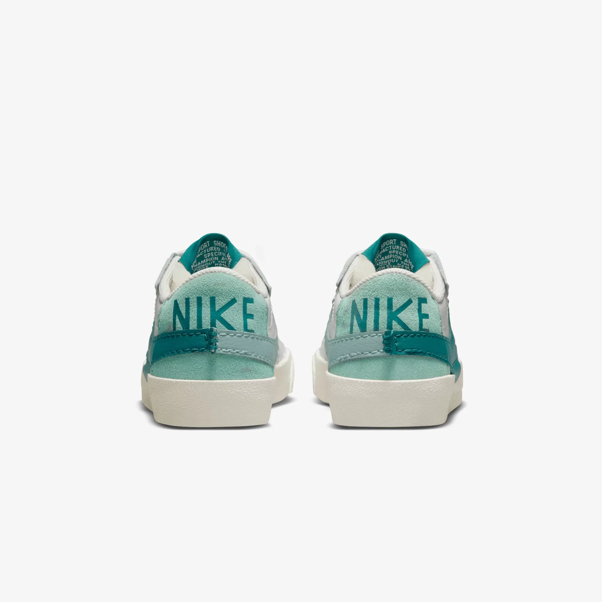 WMN'S BLAZER LOW '77 JUMBO'SUMMIT WHITE/GEODE TEAL-SEA GLASS'