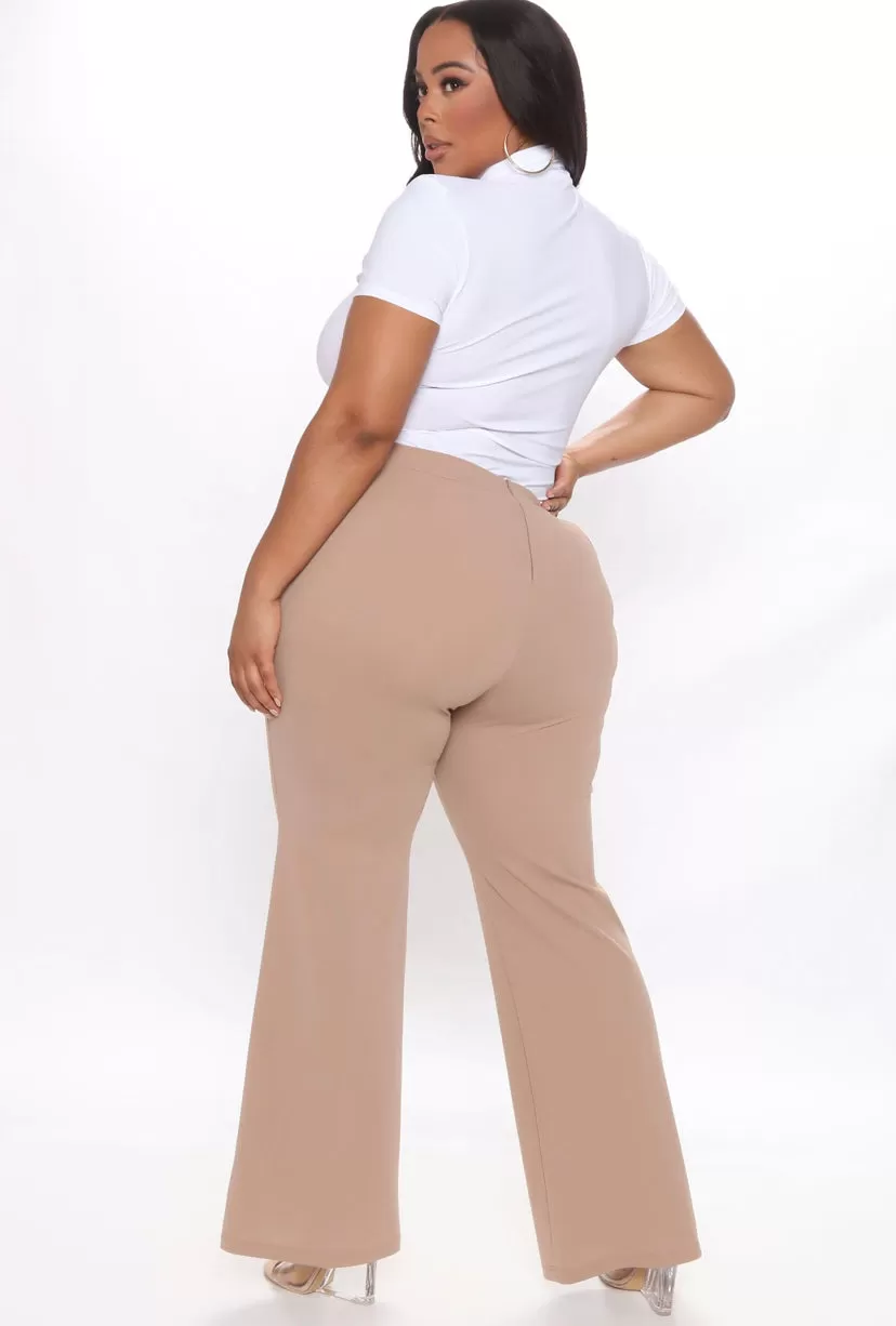 WOMEN PLUS WIDE LEG DRESS PANTS