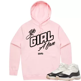 YO GIRL A FAN - Pink Sneaker Hoodie